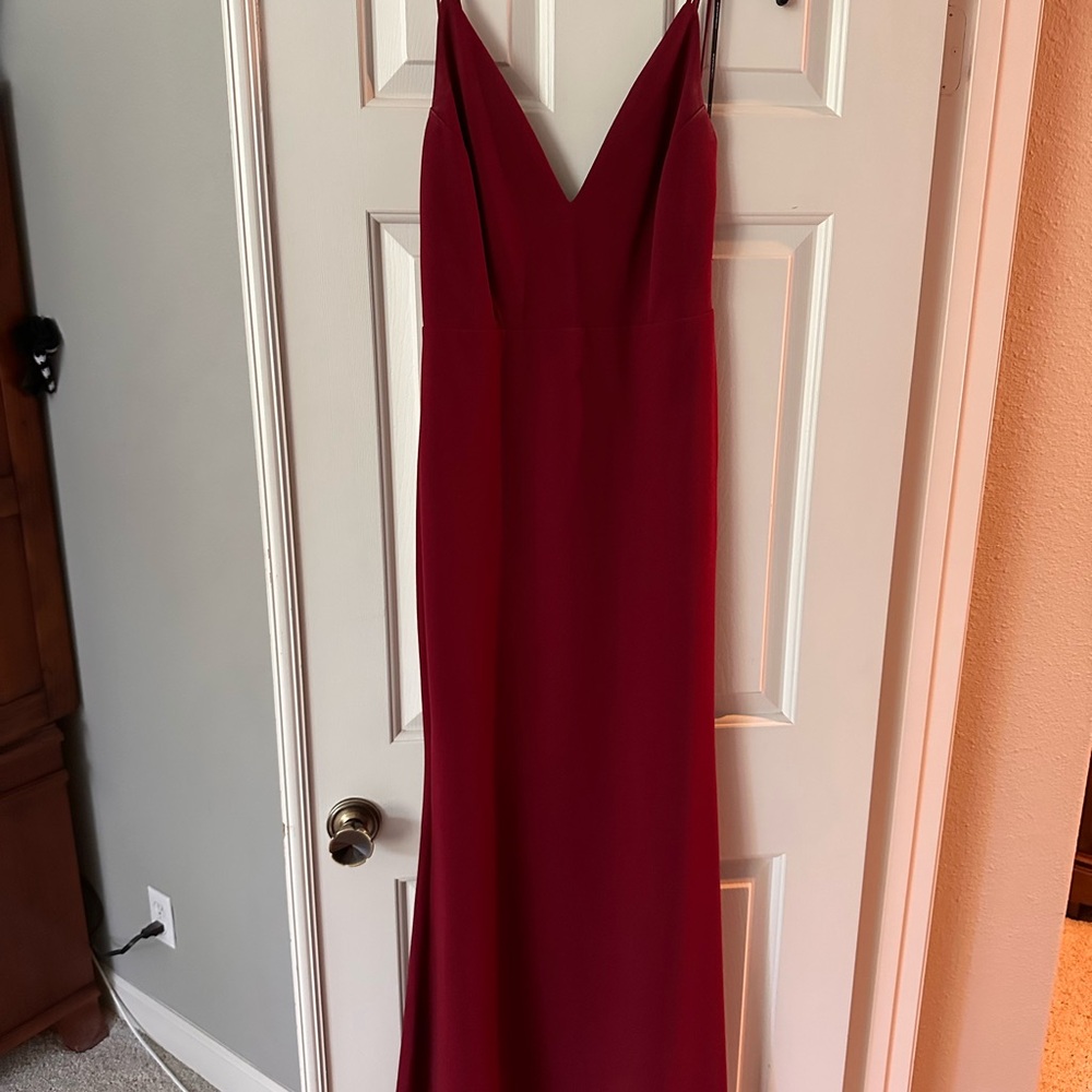 Symphony red prom dress